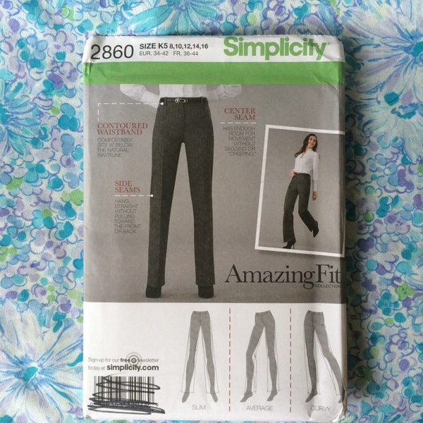 Misses Pants Pattern, Amazing Fit, Simplicity 2860, UNCUT