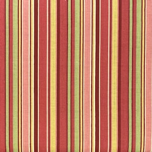 Vintage Rainbow Striped Cotton Fabric
