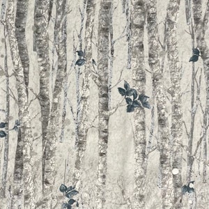 Natures Window Metallic Cotton Fabric, Robert Kaufman,