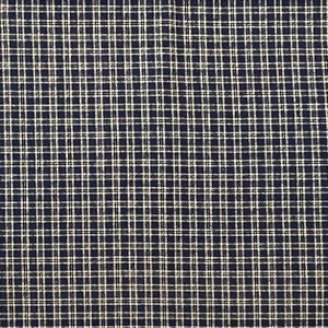 Blue and Beige Check Cotton Fabric By The Yard