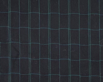 Green and Black Plaid Cotton Fabric