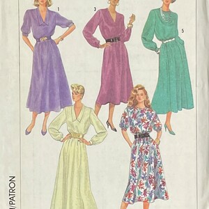 Easy Vintage Dress Pattern, Simplicity 7800, UNCUT