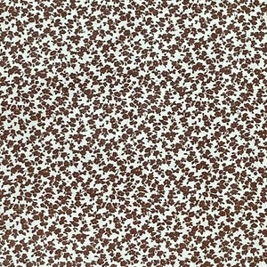 Brown Calico Cotton Fabric