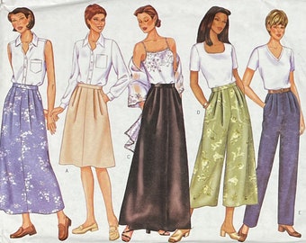 Vintage Split Skirt Skirt, And Pants Pattern, Butterick 6947, UNCUT
