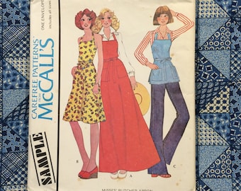 Butcher Apron Top And Dress Pattern, McCalls Sample Pattern, UNCUT