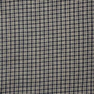 Blue And Beige Plaid Cotton Fabric