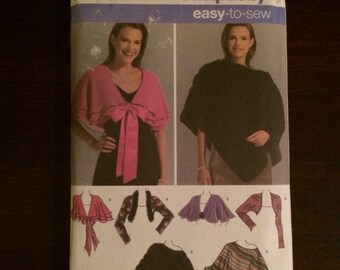 thumbnail image 2 of Simplicity 1098 Fleece Poncho & Wrap Sewing Pattern - One Size Fits Most Misses 2 of 10