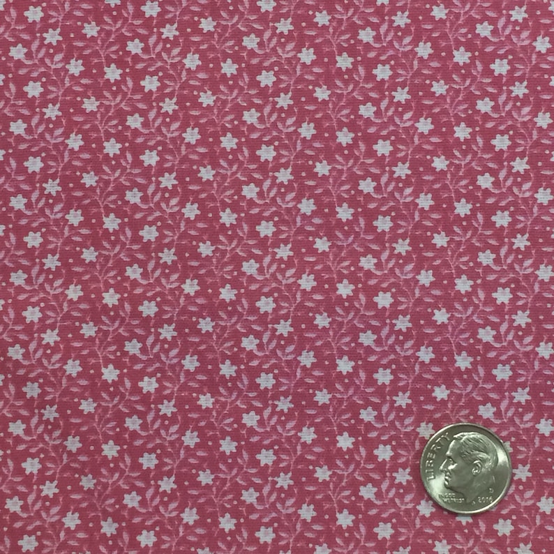 Calico Fabric Pink Calico Fabric Pink and White Calico Fabric Pink Floral Fabric Floral Fabric Easter Floral Fabric