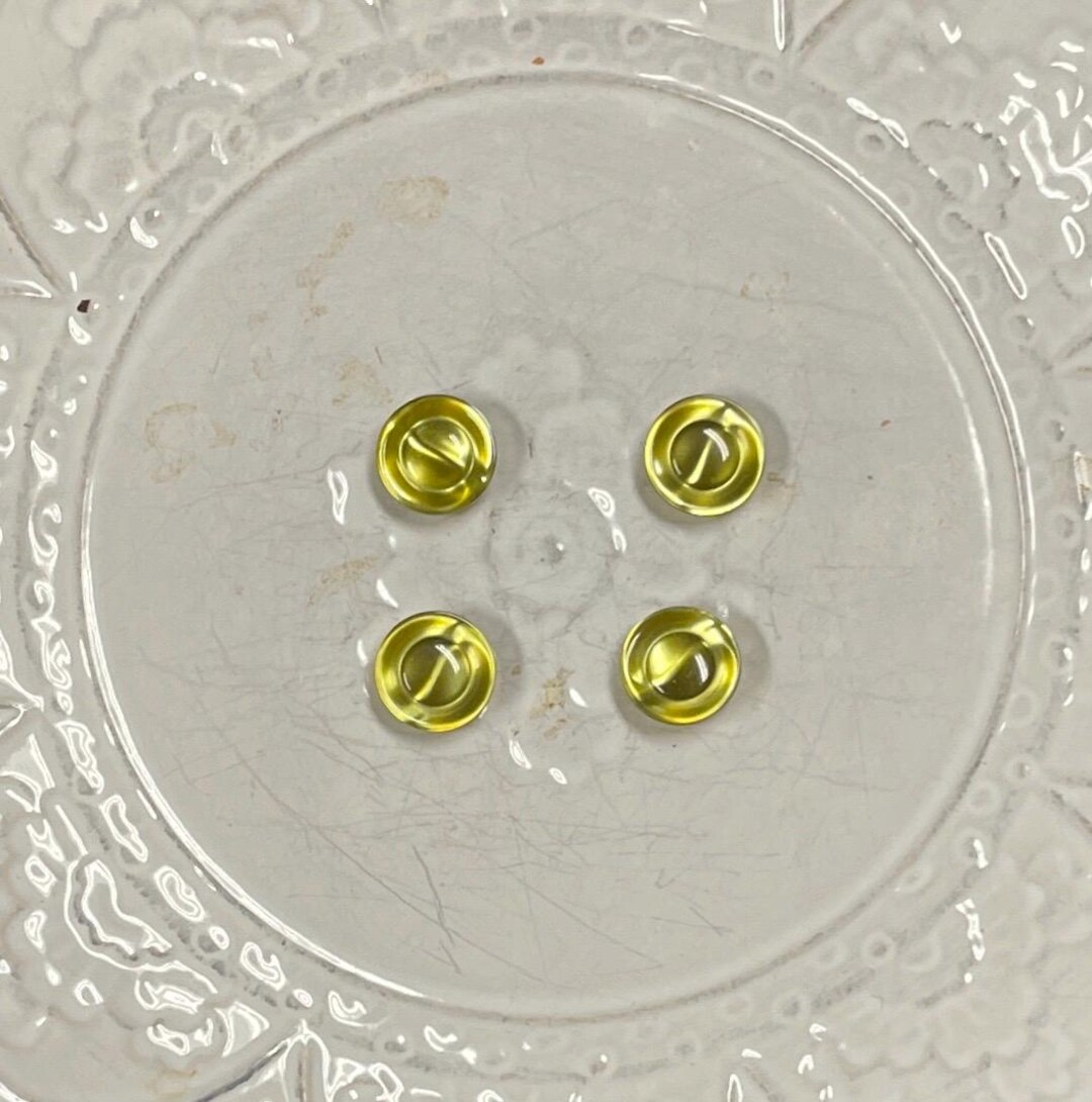 Vintage Chartreuse Loose Buttons - Etsy