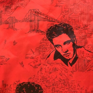 Vintage Elvis Presley Fabric, Rock and Roll, Movie Star, Made in Japan