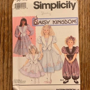 Daisy Kingdom Dress And Jumper Pattern, Simplicity 7698, UNCUT