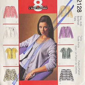 Misses Small Cardigan and Top Pattern, McCalls 2128, UNCUT