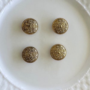 Vintage Gold Metal Buttons