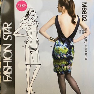Easy Fitted Dress Pattern, Lined, McCalls 6602, UNCUT
