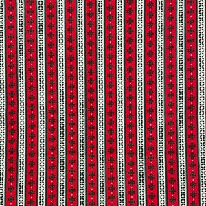 Vintage Christmas Stripe Cotton Fabric, Fabric Traditions
