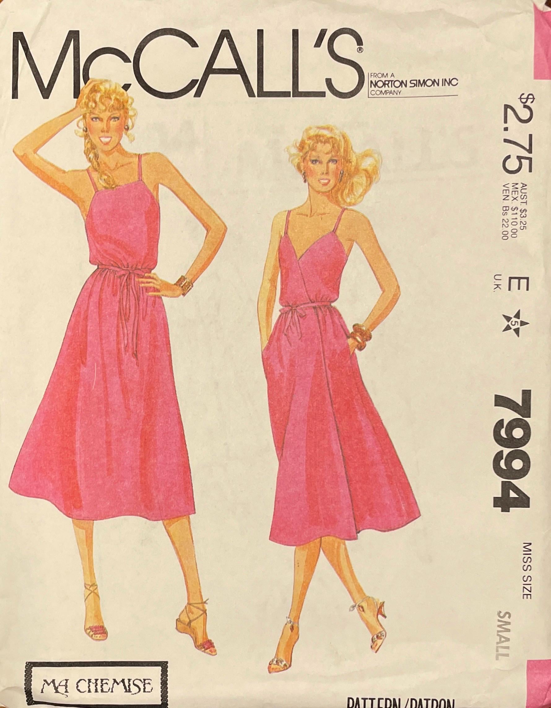 Wrapped Sundress Pattern Turn About Wrap Sundress Dress Pattern, Mccalls 7994, UNCUT - Etsy
