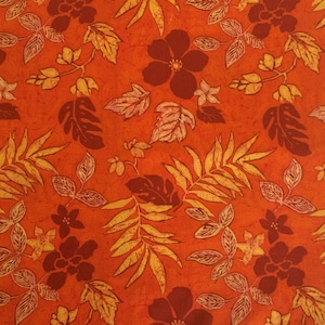 Orange Floral Cotton Fabric, Joanns Fabric