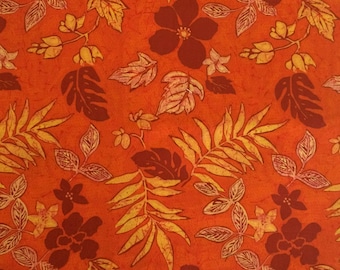 Orange Floral Cotton Fabric, Joanns Fabric