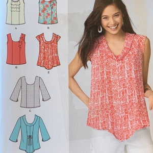 Simplicity Sewing Pattern 4022, Misses' Tunic With Square