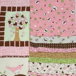 Nursery Panel Cotton Fabric, Chirp, Robert Kaufman