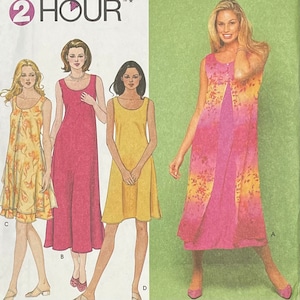 Easy Pullover Dress Pattern, Simplicity 9119,  UNCUT