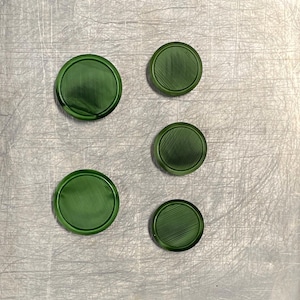 Vintage Large Green Buttons
