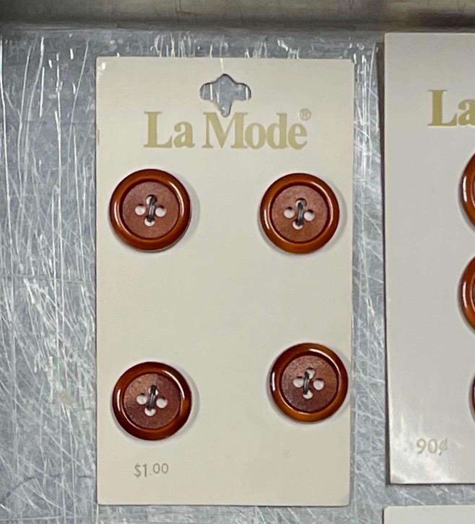 Vintage Rust Buttons on Original Card, La Mode, Holland - Etsy
