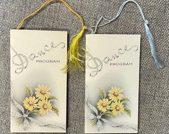 Vintage UNUSED Dance Program Cards