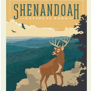 100% Cotton Shenandoah National Park Fabric Panel, Virginia