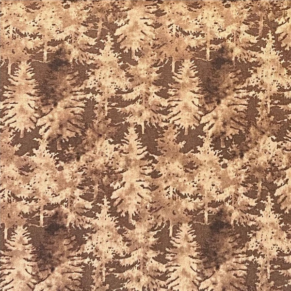 Brown Tree Cotton Fabric, Natures Window, Riley Blake