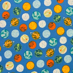 Planets in Space Cotton Fabric, Whistler Studio, Windham Fabrics