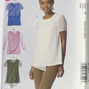 Easy Misses Pullover Top Pattern, McCalls 7192, UNCUT