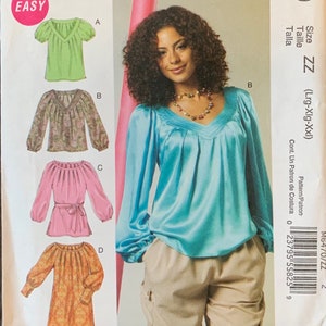 Easy Loose Fitting Pull On Top, Dress and Tunic Pattern, McCalls 6470, UNCUT