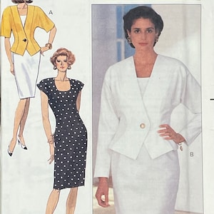 Easy Dress and Jacket Pattern, Butterick 4616, UNCUT