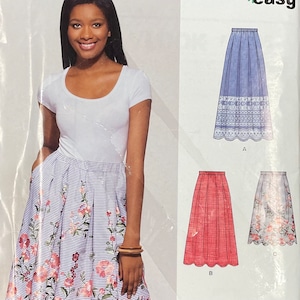 Easy Pull On Skirt Pattern, New Look 6605, UNCUT