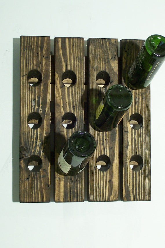 Wall Wine Rack Wood Wine Rack Distressed Wood Wall Mount Wine Rack