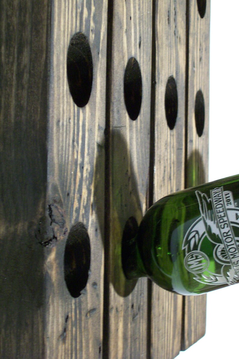 Wall Wine Rack Wood Wine Rack Distressed Wood Wall Mount Wine Etsy