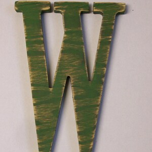 12-inch Distressed Wood Letter W Choice of Letter and Color! - Etsy
