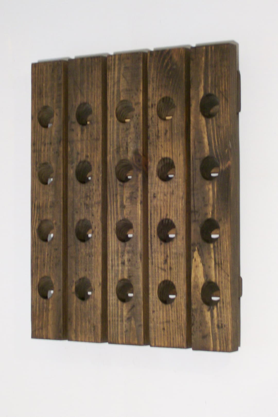 French Style Riddling Rack Distressed Wood 20-bottle - Etsy
