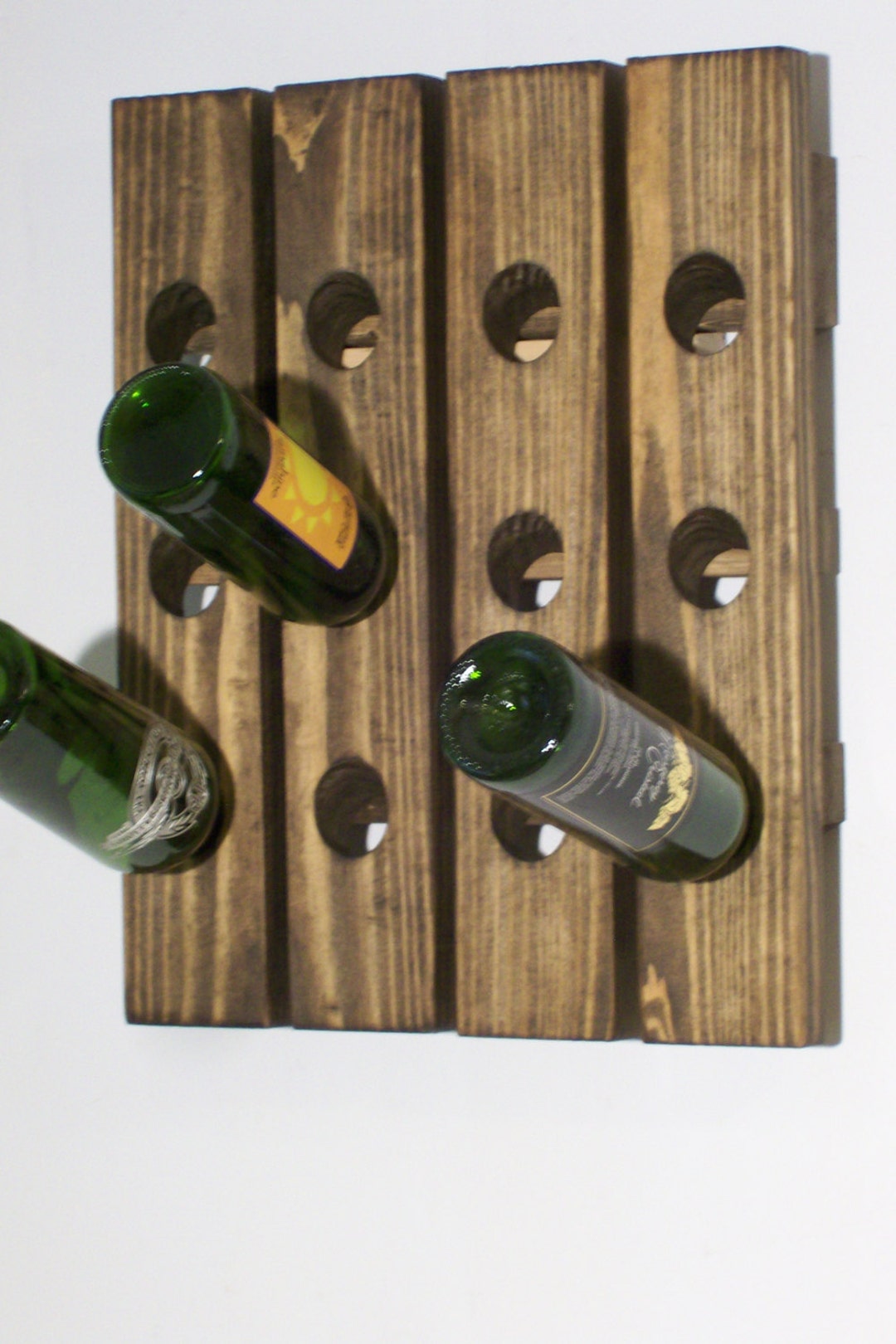 Wine Riddling Rack Wood Wall Mounted Wine Display - Etsy