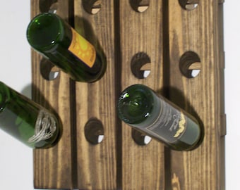 Wine Riddling Rack Wood Wall Mounted  Wine Display