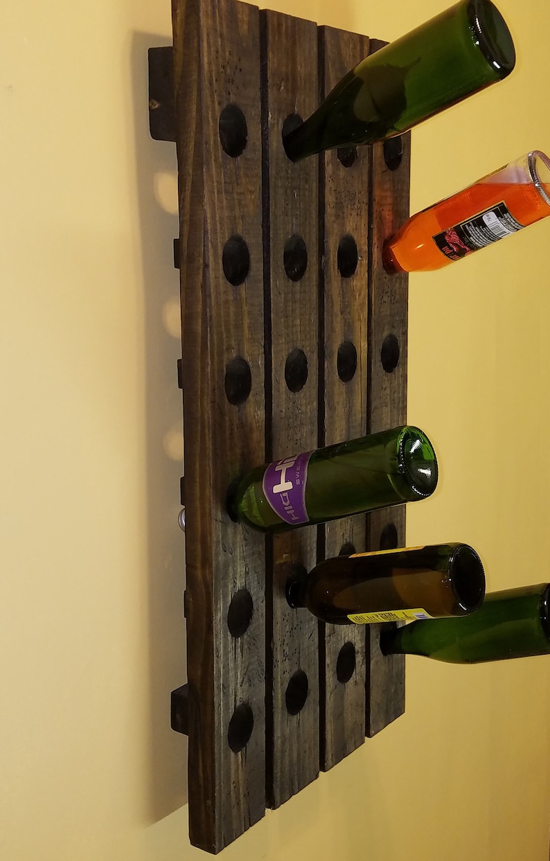 Tall Riddling Rack Distressed Wood Wine Rack - Etsy