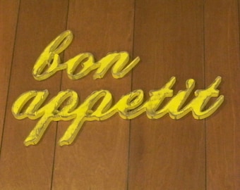 bon appetit Sign Wood Wall Decor