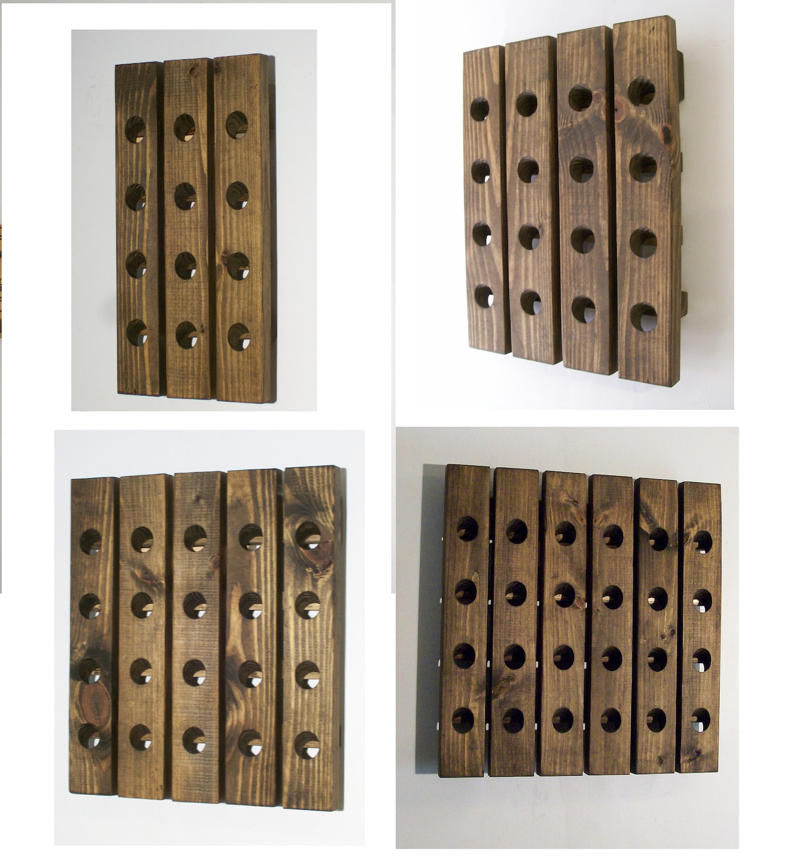 Wood Wine Riddling Rack Wall Mounted Riddling Rack 12 16 20 | Etsy