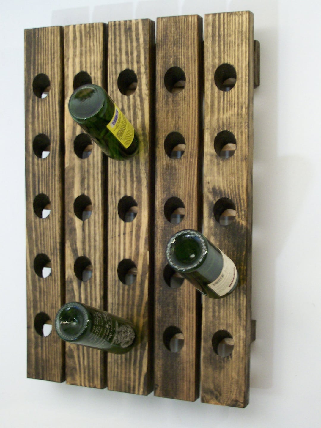Riddling Wine Rack, Handcrafted Wood, Wall Hanging - Etsy