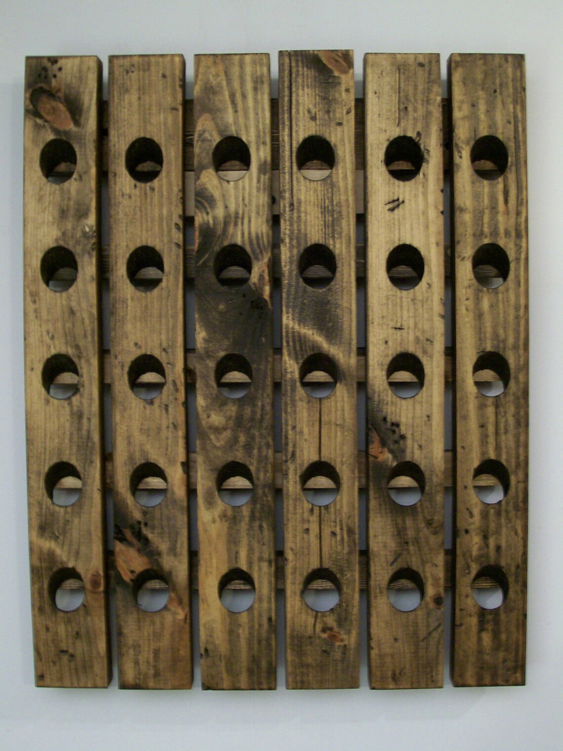 Wood Wine Riddling Rack Reclaimed Wall Hanging Rustic French - Etsy