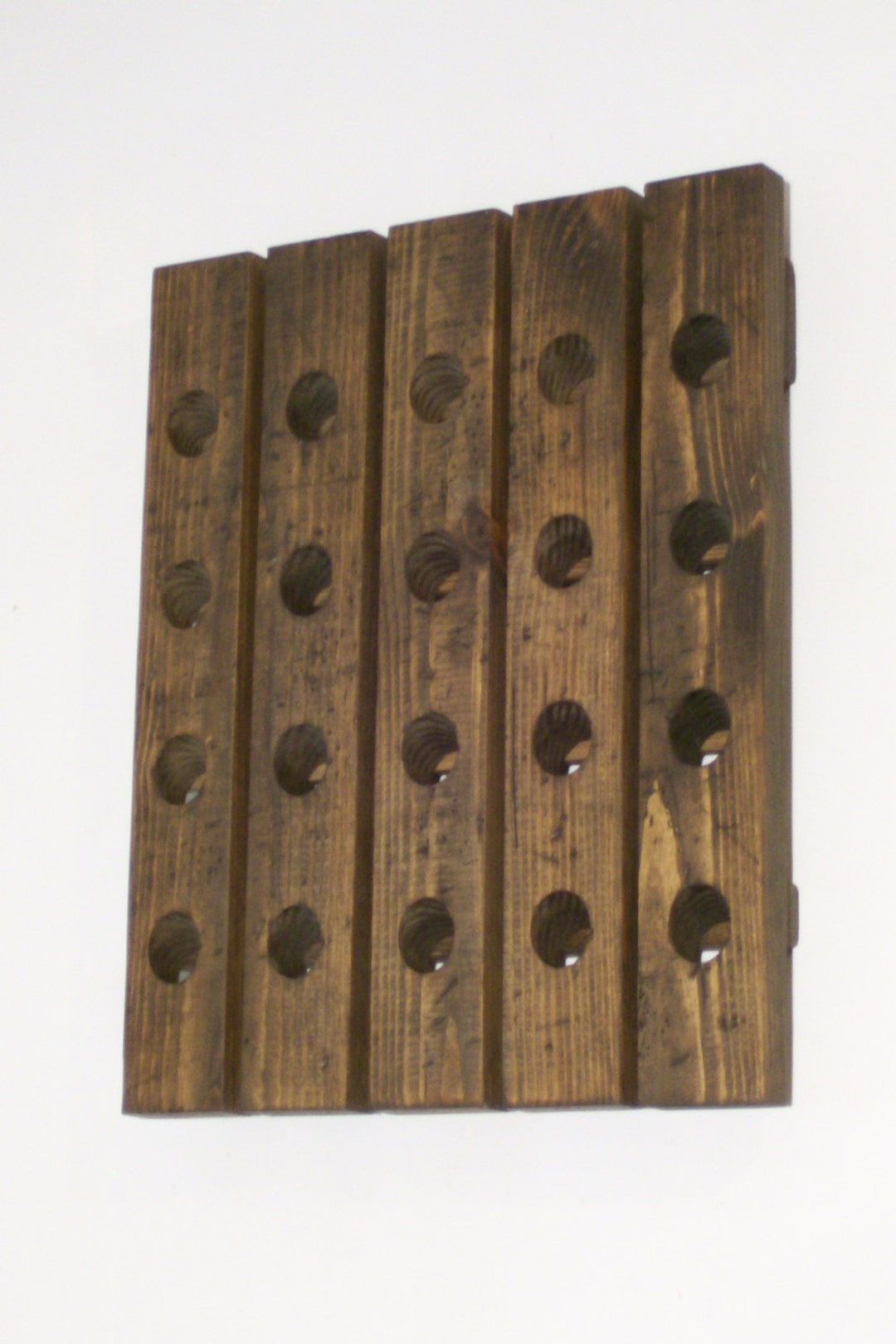 French Style Riddling Rack Distressed Wood 20-bottle - Etsy
