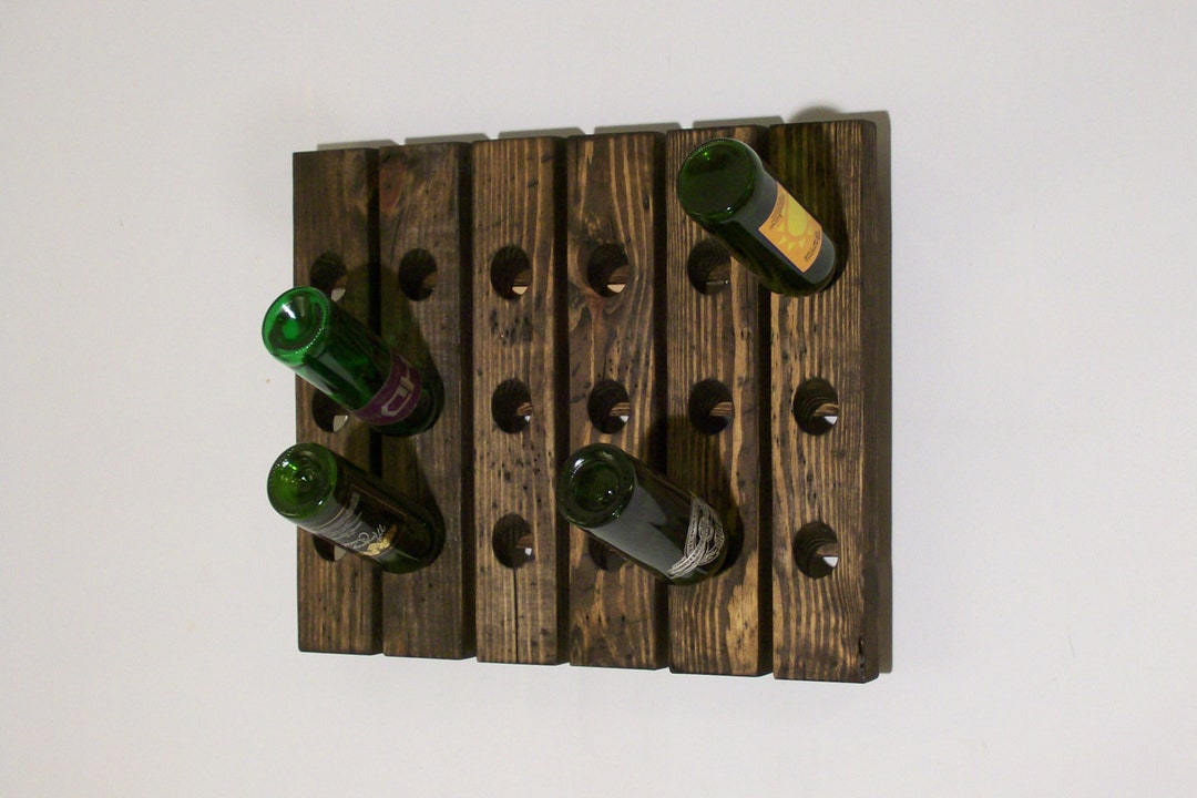 Rustic Wine Riddling Rack, Distressed Wood, Wine Rack - Etsy