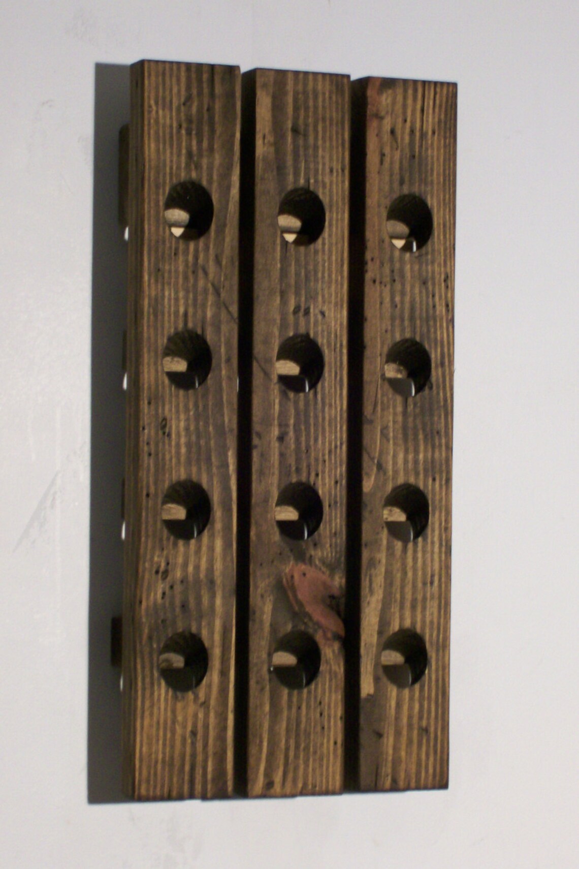 Vineyard Decor Sommelier Riddling Rack Distressed Wood Antique Style 12 ...