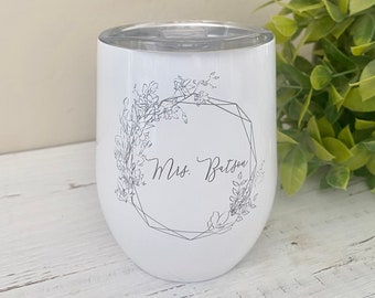 Personalized wine tumbler, Birthday gift for her, Best friend gifts, Sorority gift, 21st birthday gift for her, Bridesmaid gift, Wine lover